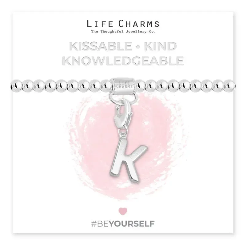 Life Charm Initial Charm Bracelet - Choose your Letter