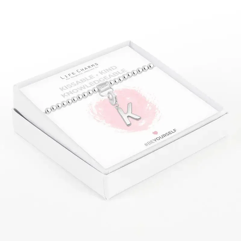Life Charm Initial Charm Bracelet - Choose your Letter