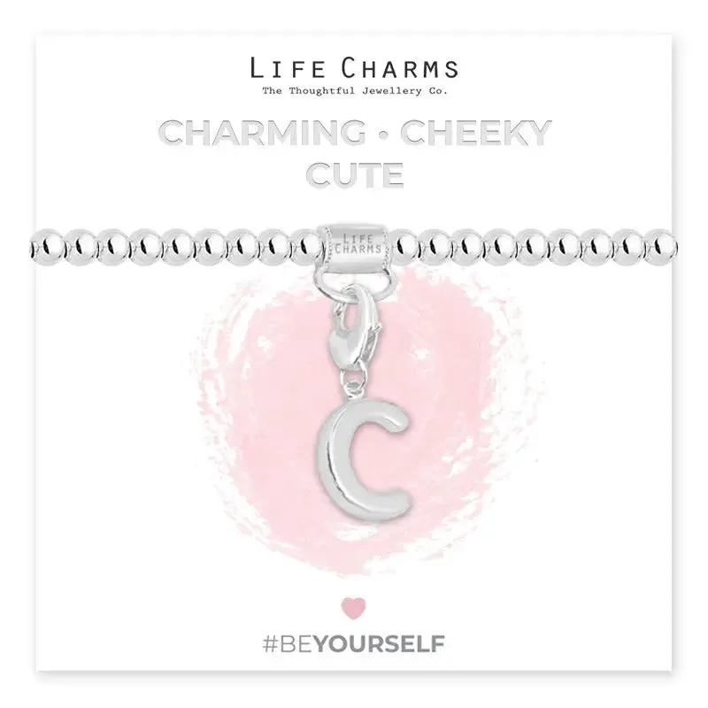 Life Charm Initial Charm Bracelet - Choose your Letter
