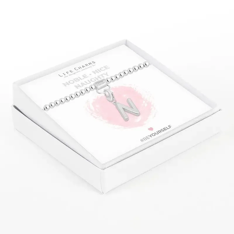 Life Charm Initial Charm Bracelet - Choose your Letter