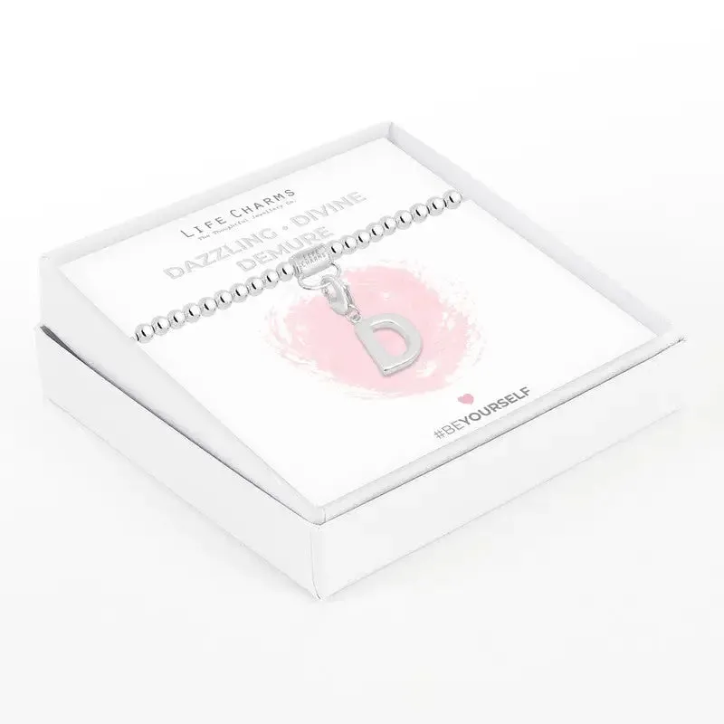 Life Charm Initial Charm Bracelet - Choose your Letter