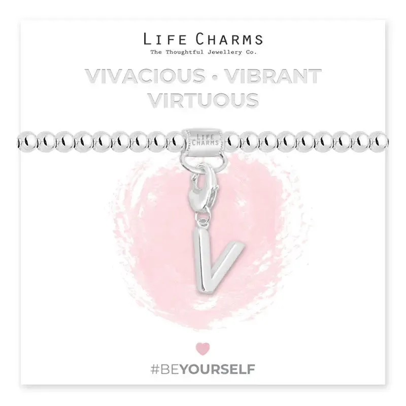 Life Charm Initial Charm Bracelet - Choose your Letter