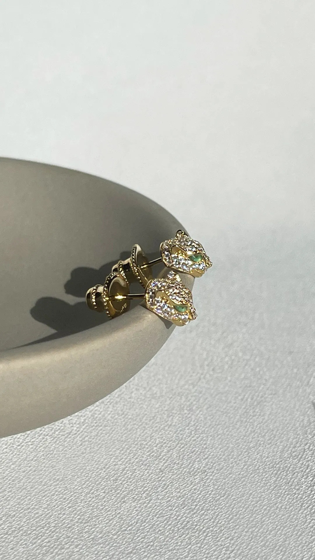 Maumau Stud Earrings 18K Gold Vermeil