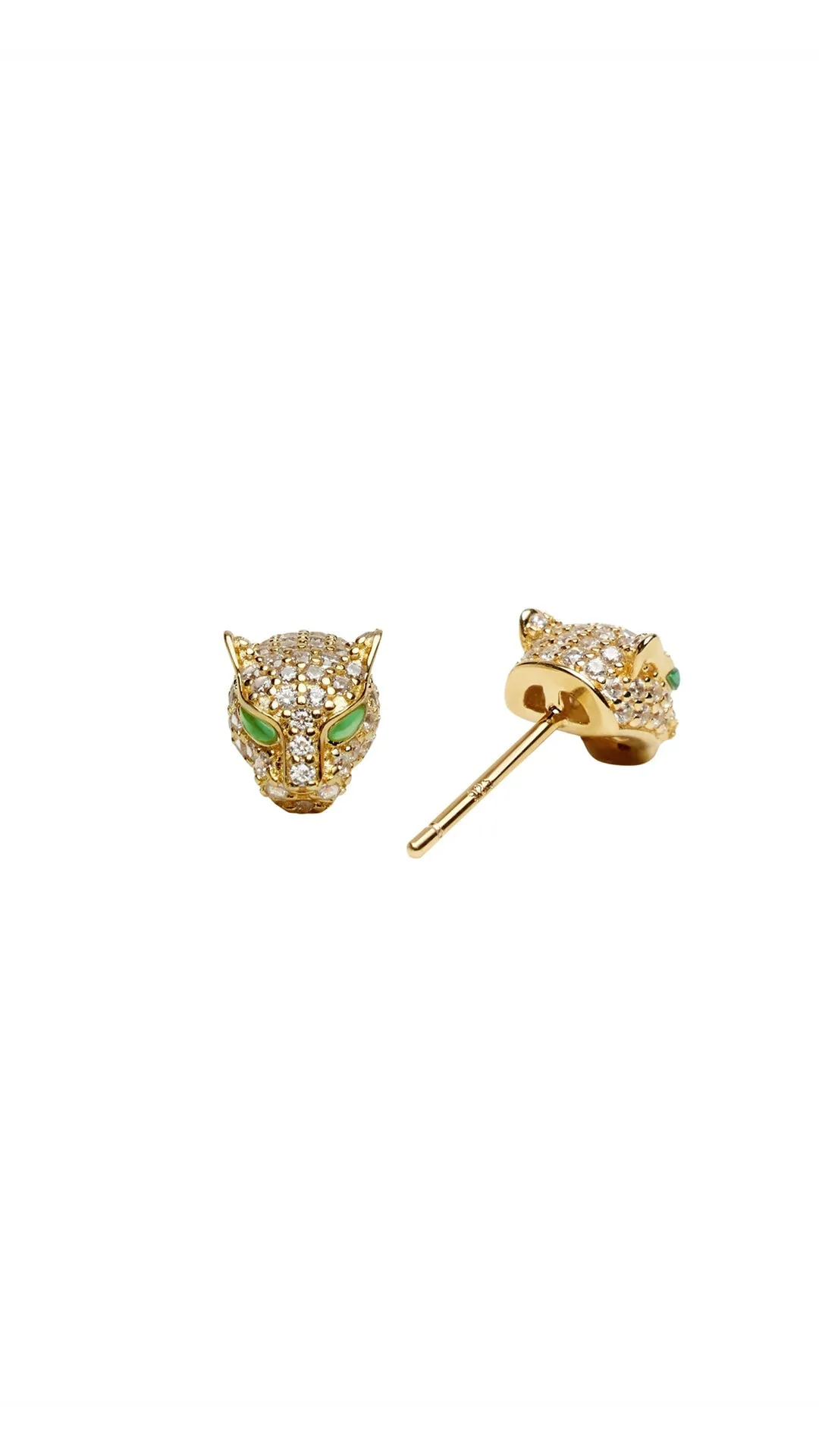 Maumau Stud Earrings 18K Gold Vermeil