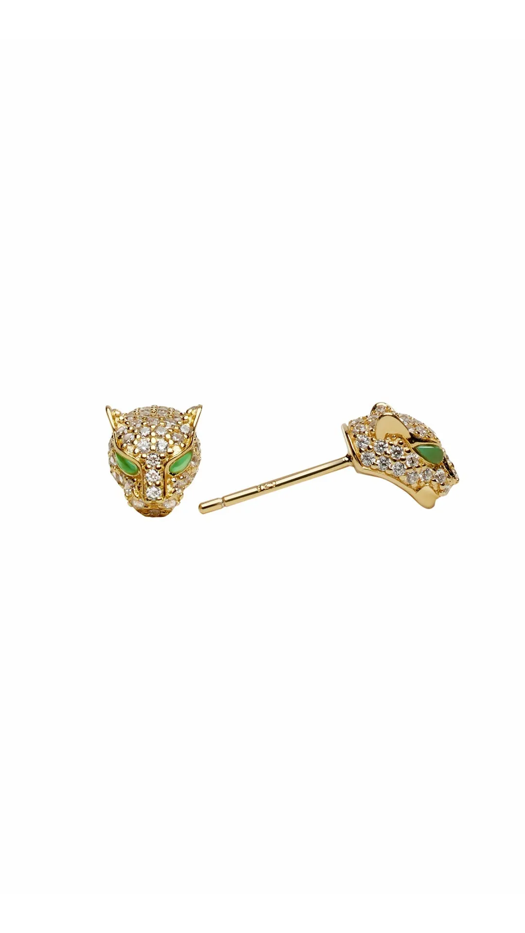 Maumau Stud Earrings 18K Gold Vermeil