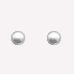 MEDIUM PEARL STUD CLIP-ON EARRINGS IN GOLD