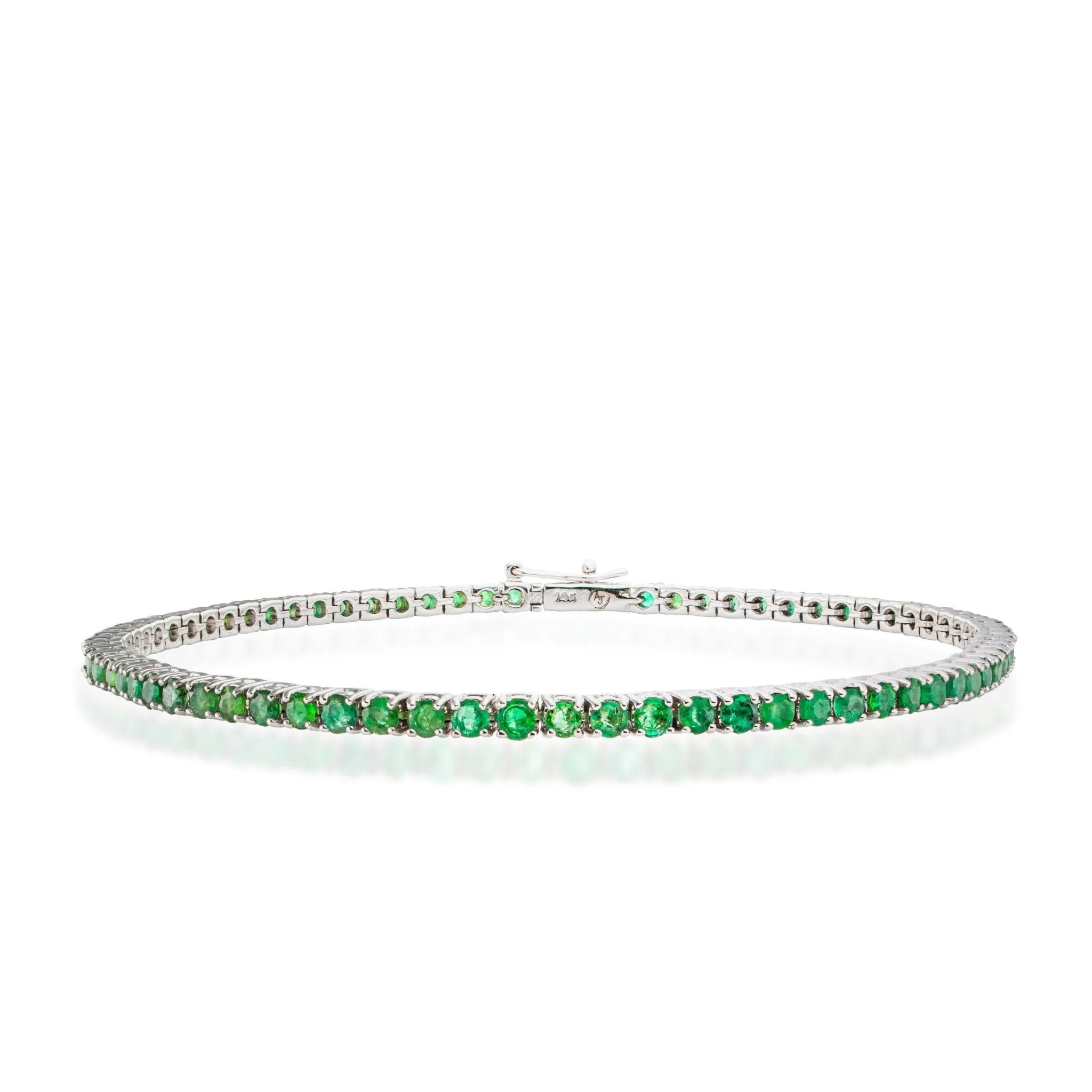 Natural Emerald Tennis Bracelet
