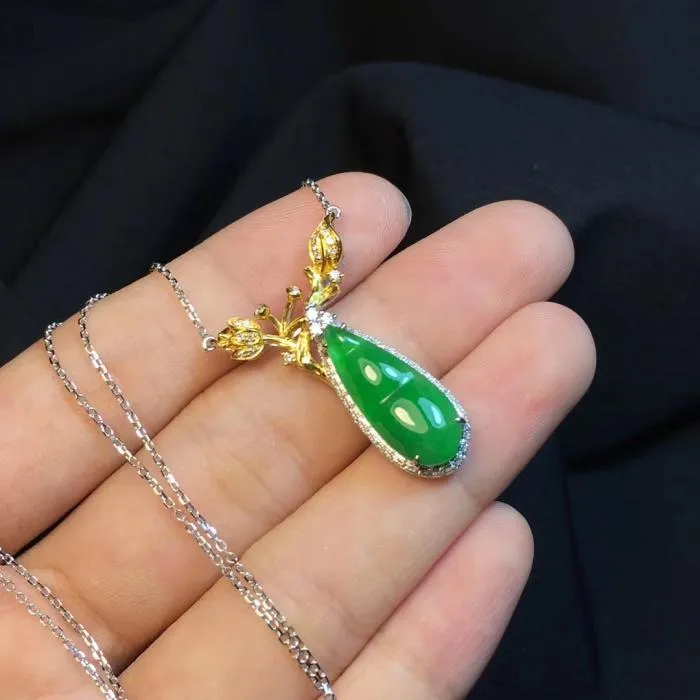 Natural Jade Necklace Jadeite Necklace NNE090