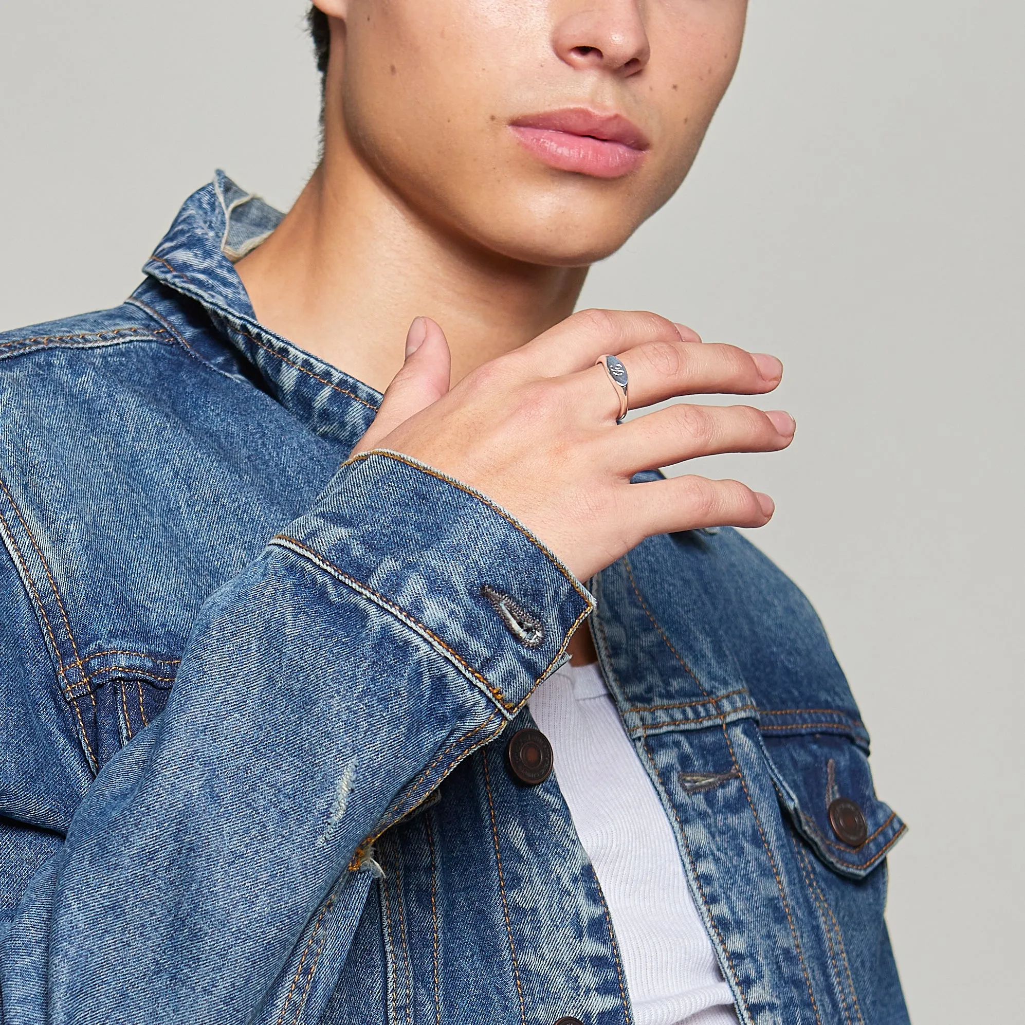 Norman Signet Ring in Sterling Silver