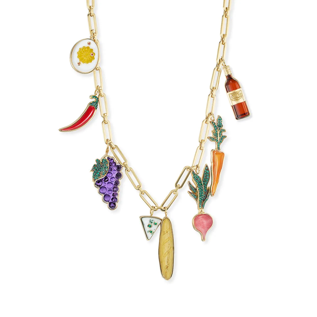 One-of-a-Kind Picnic Charm Necklace