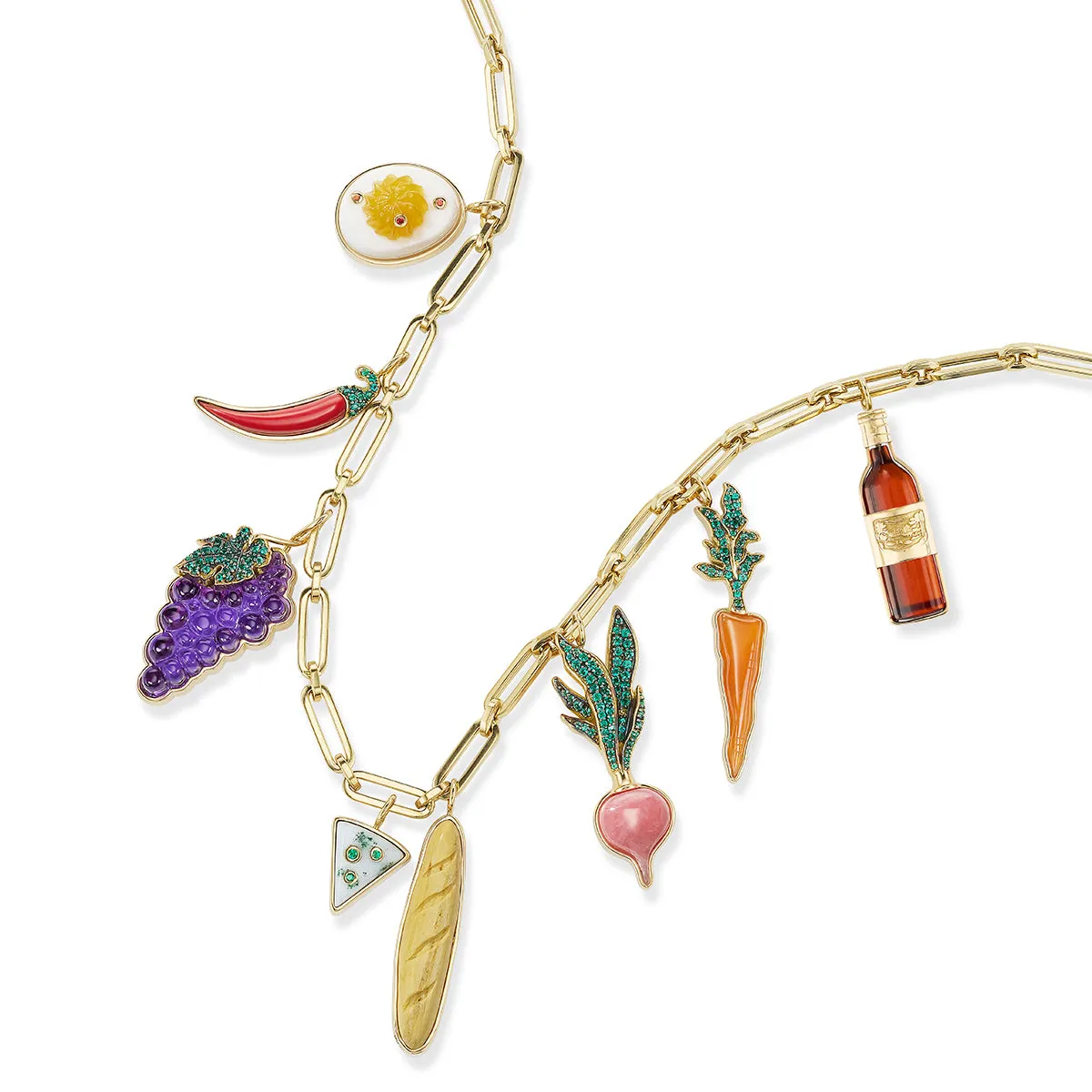 One-of-a-Kind Picnic Charm Necklace