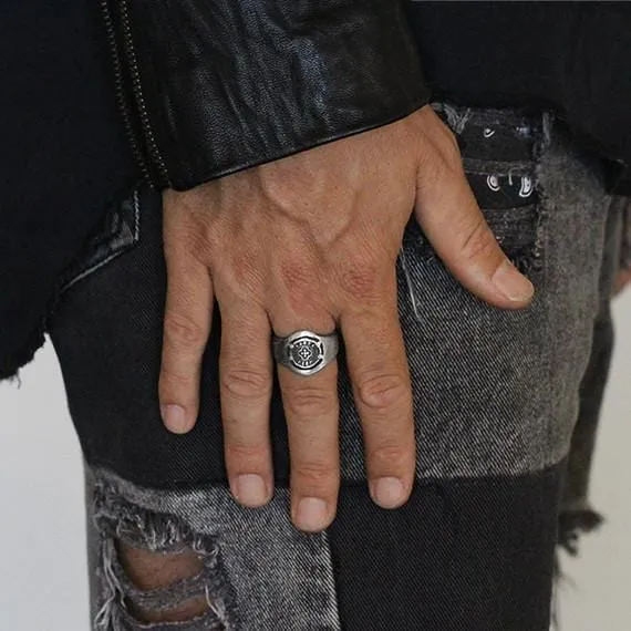 Our Club Ring | Oxidized Silver