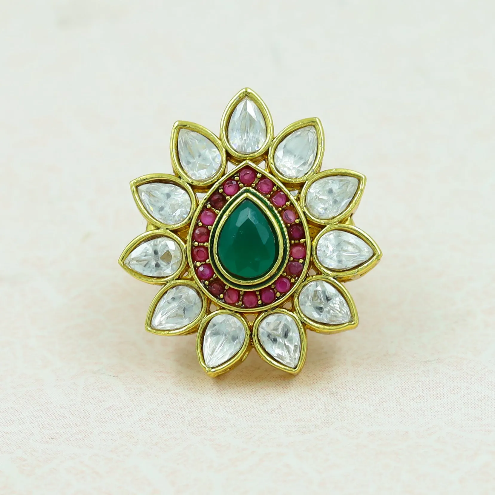 Polki Cocktail Ring 13618-21
