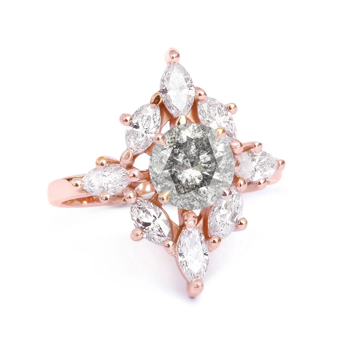 "Aerolite " Diamond Unique Engagement Ring ♥