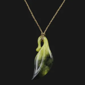 Real Jade Botanical Leaf Necklace - Perfect Graduation or Birthday Gift for Her. Unique Tree Leaf Pendant Jewelry to Shine Day to Night