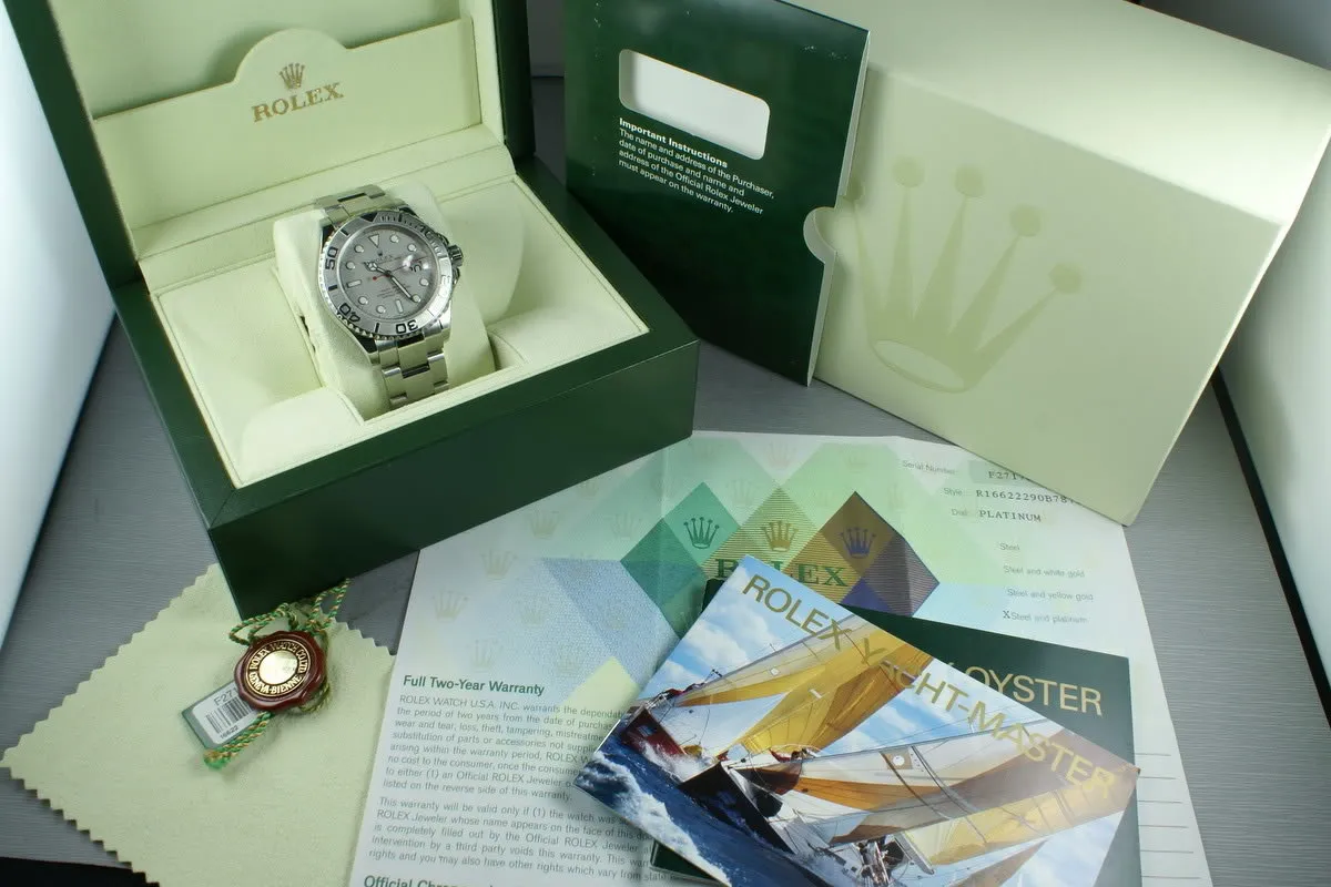 Rolex Platinum Yachtmaster 16622