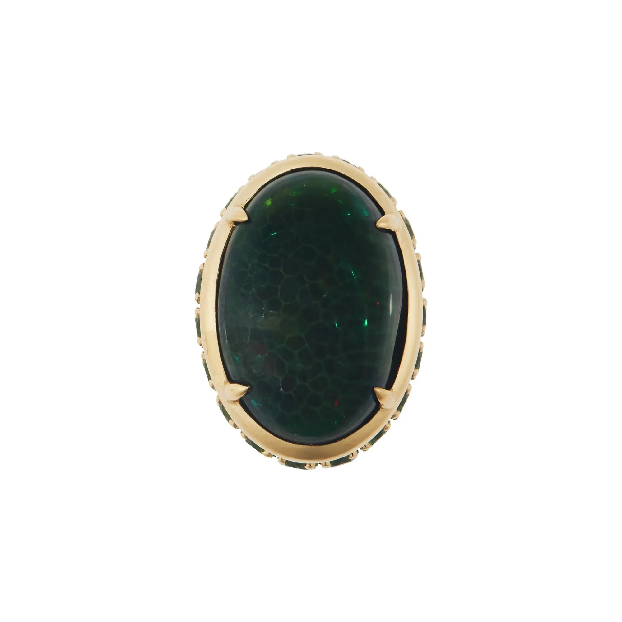 Shimmer Opal Eternity Ring