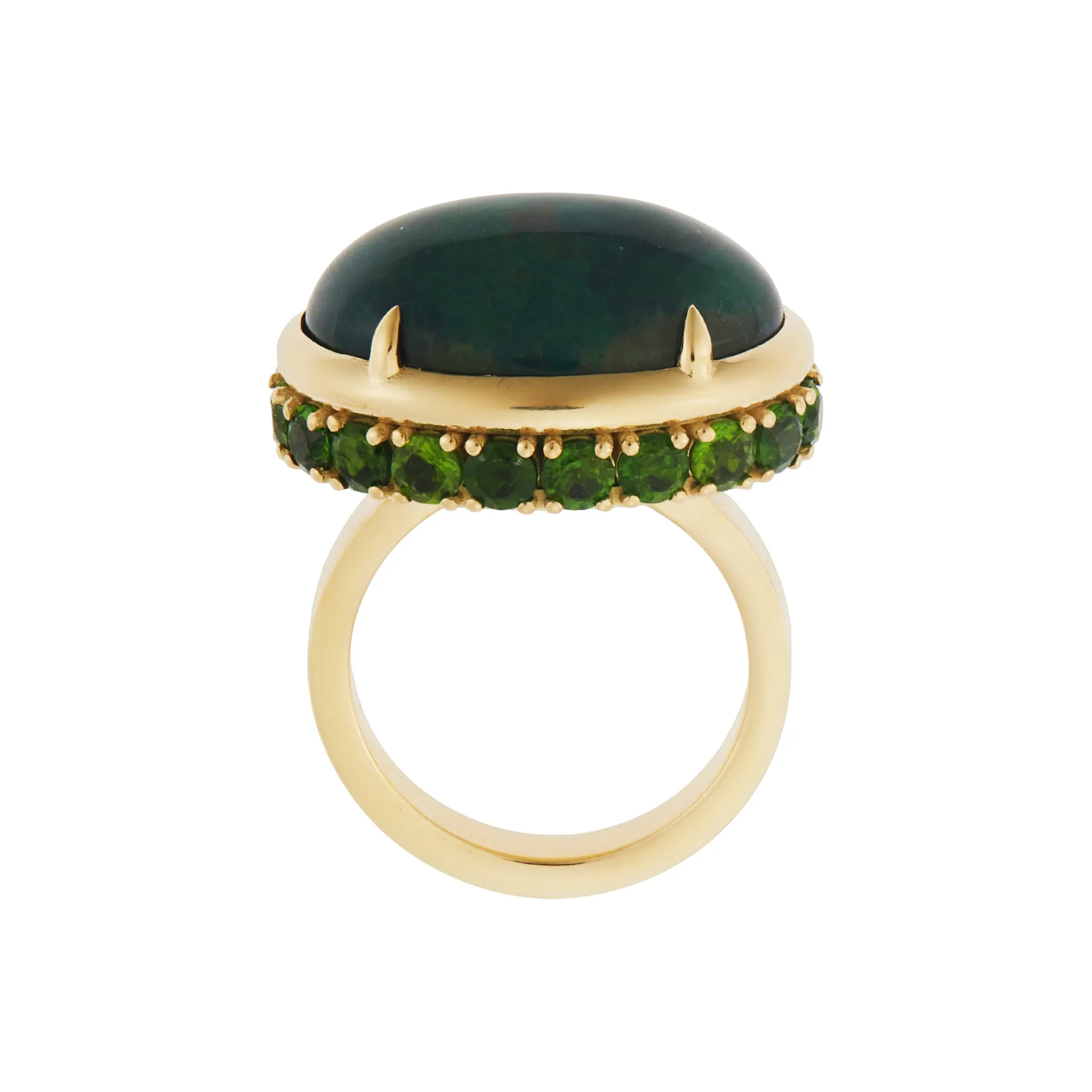 Shimmer Opal Eternity Ring