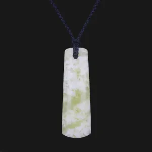 Shop Our Elegant Handcrafted White Green Floral Jade Toki Necklace, Perfect For Both Men And Women! Adjustable Wax Rope For Comfortable Wear