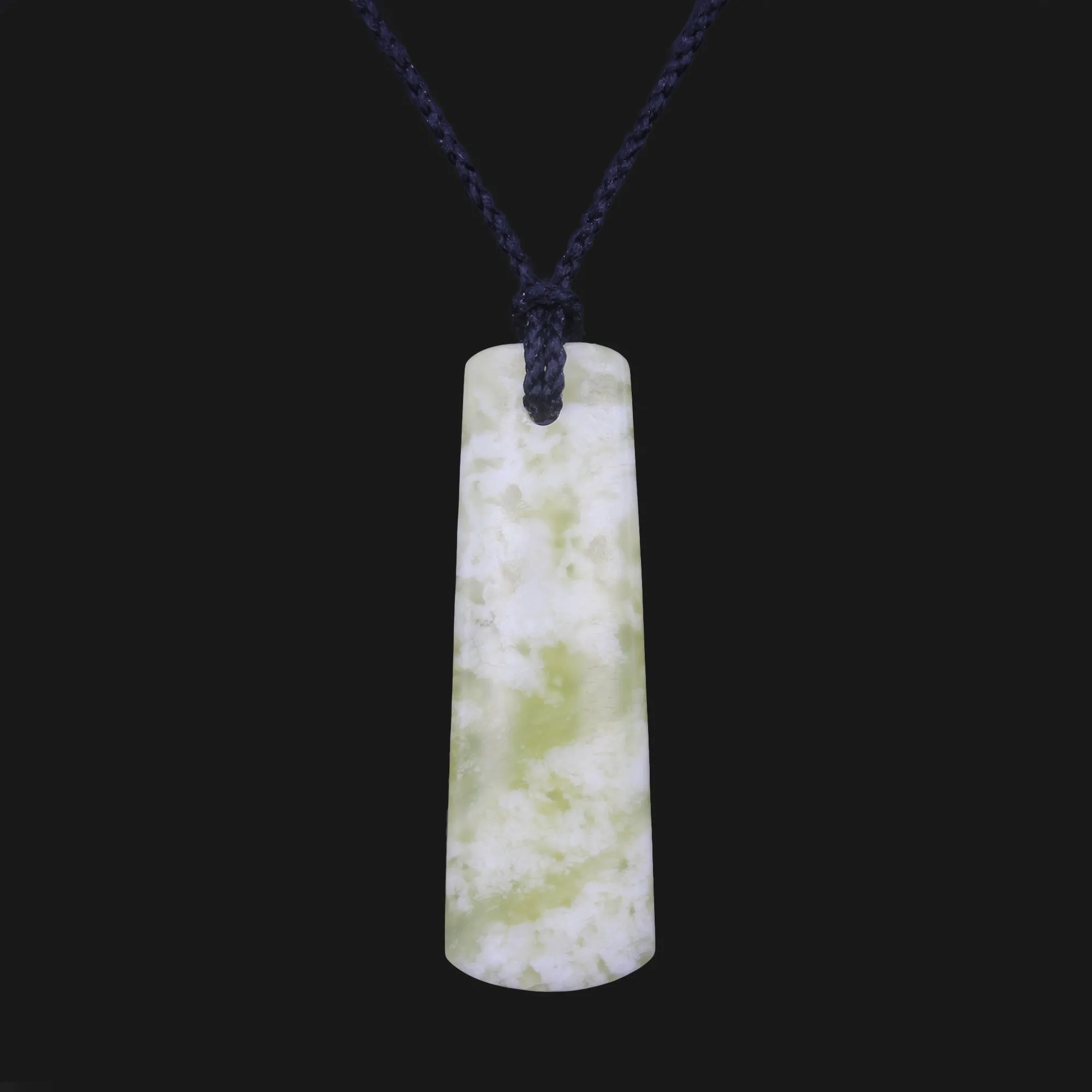 Shop Our Elegant Handcrafted White Green Floral Jade Toki Necklace, Perfect For Both Men And Women! Adjustable Wax Rope For Comfortable Wear