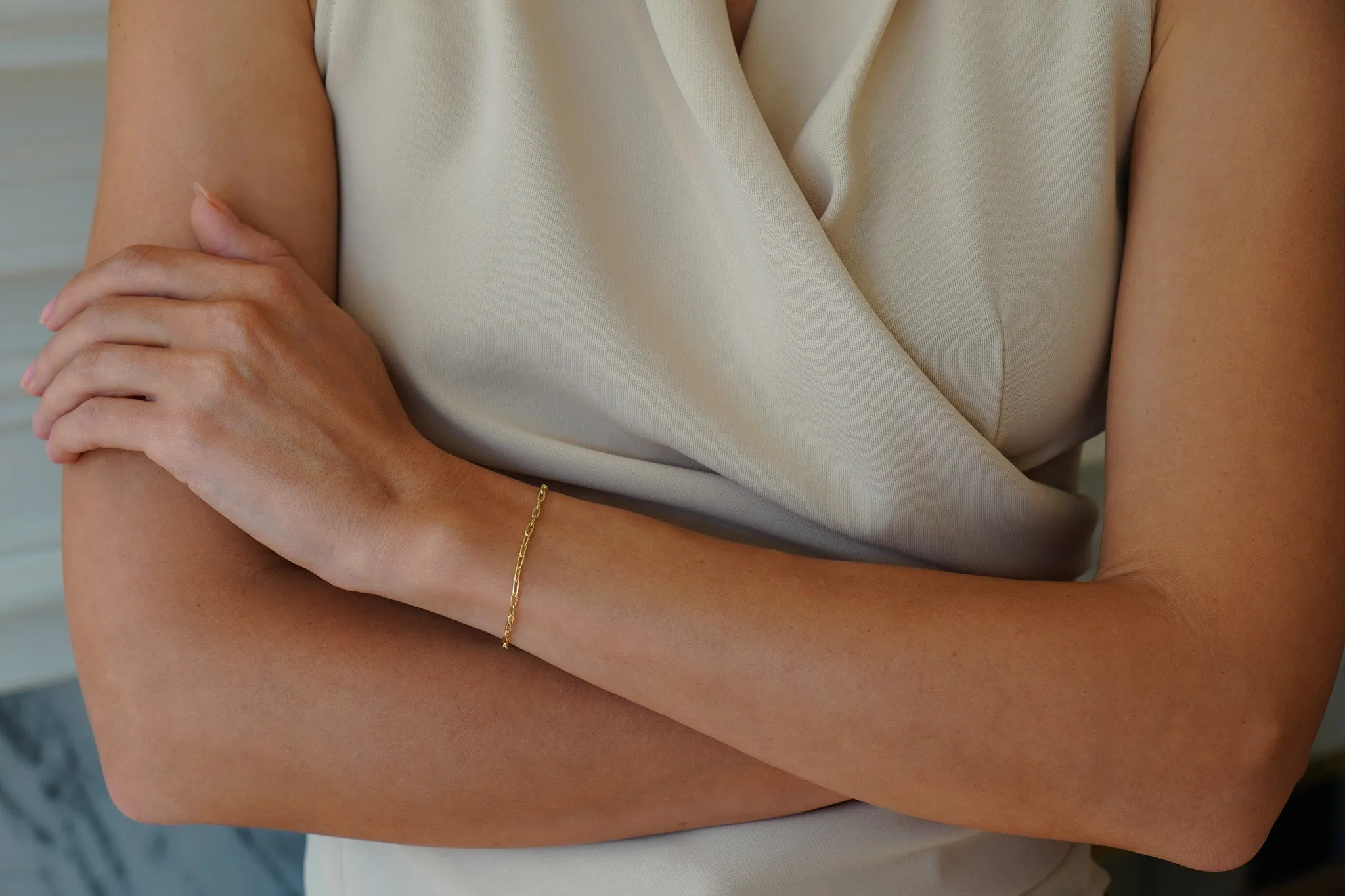 Silk Link Chain Bracelet