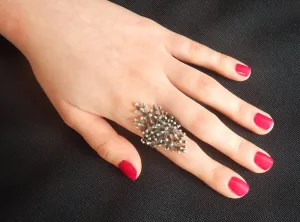 Silver Plated Cocktail Ring