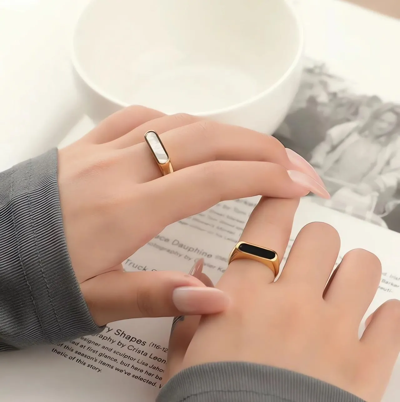 Slim Rectangular Signet Ring