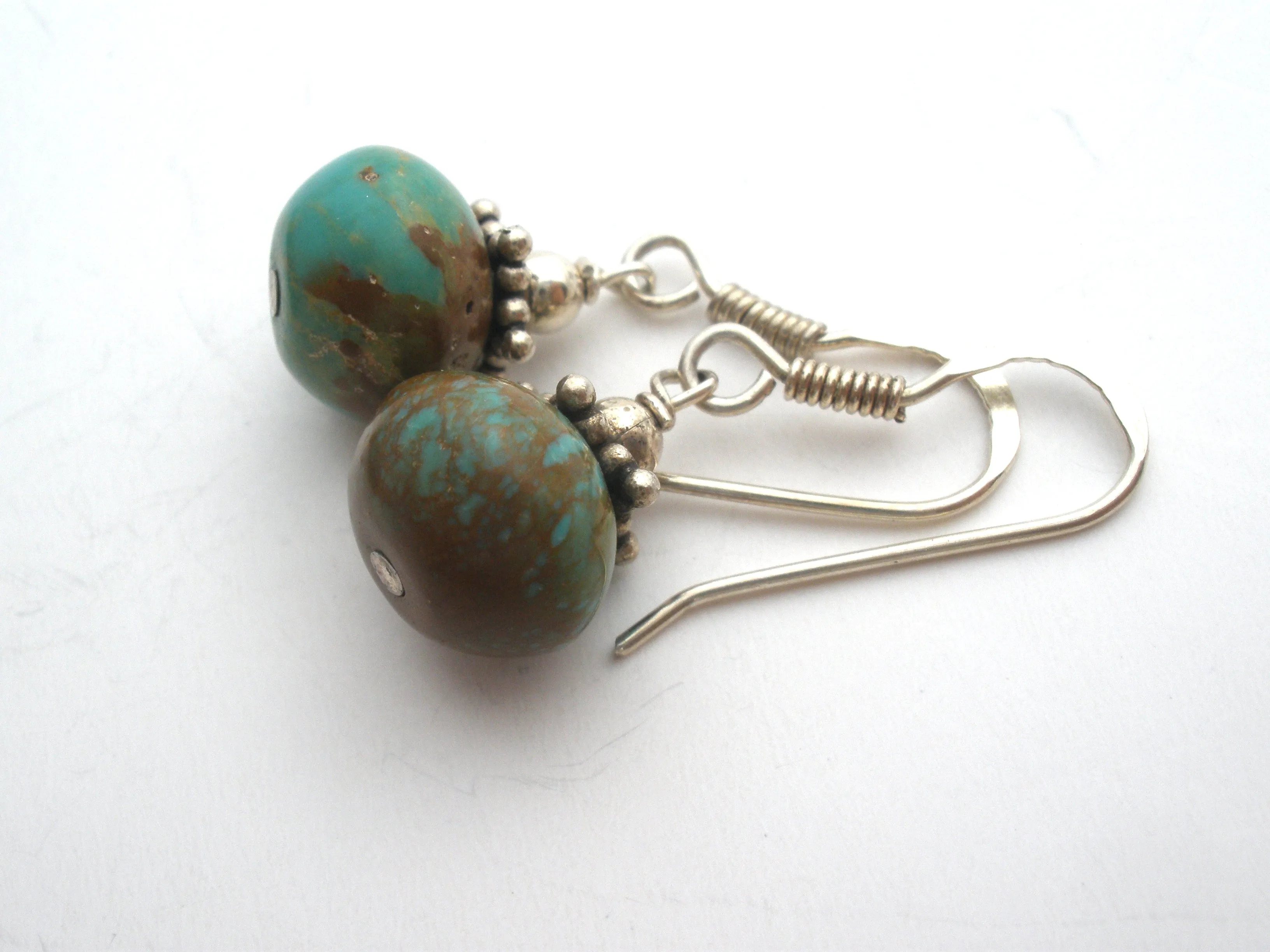 Turquoise Pendant & Earrings Sterling Silver