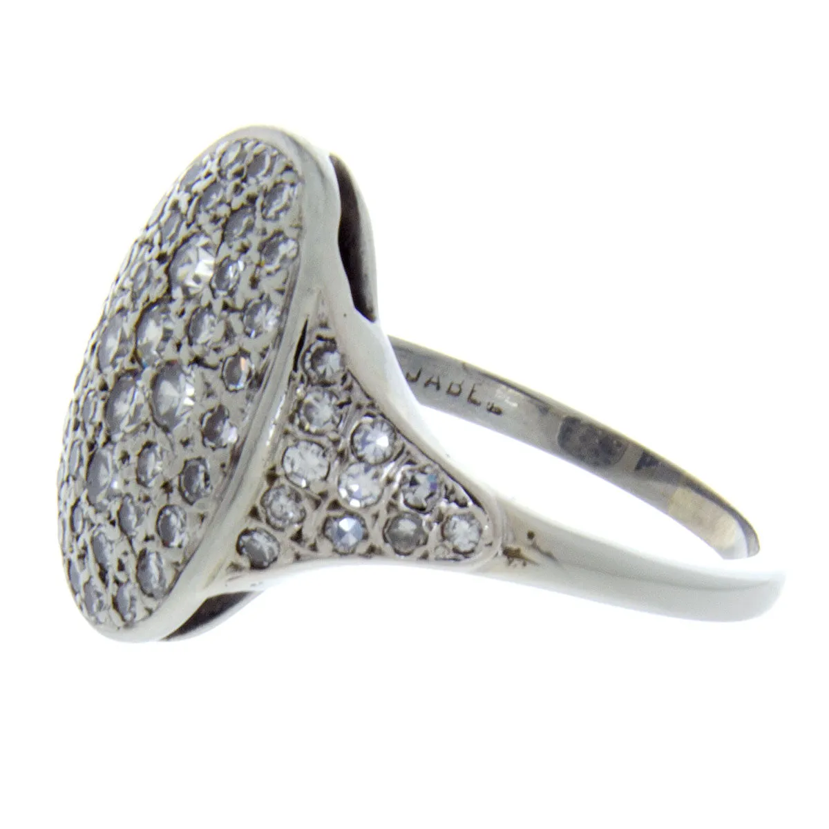 Vintage 1960s Pavé Diamond Cocktail Ring
